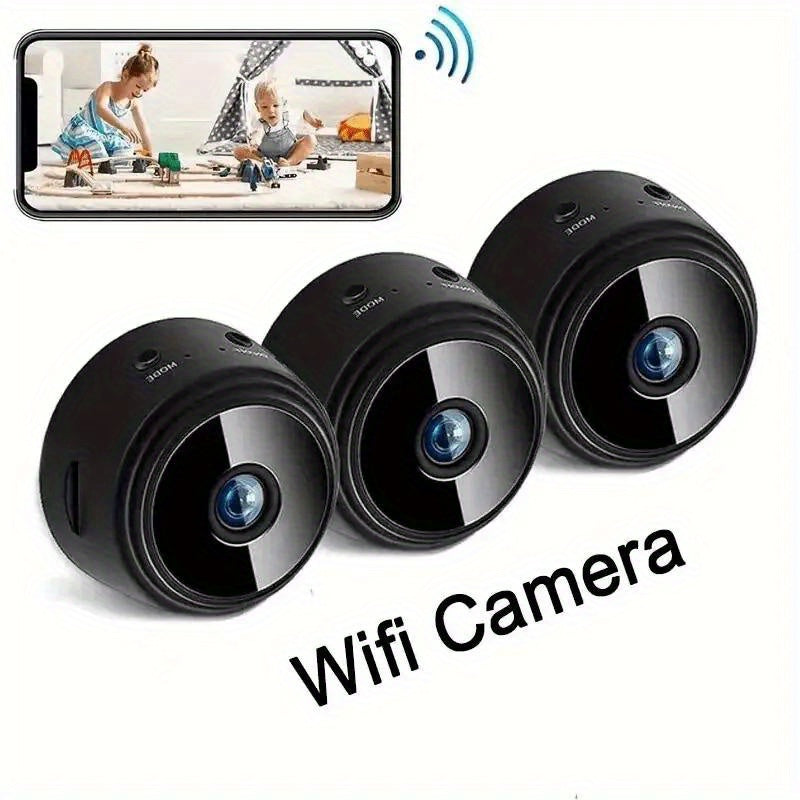 Wireless Security Camera 1080P HD Indoor/Outdoor with Night Vision, Motion Detection Alerts, Voice Assistant Compatible, USB Rechargeable, Wi-Fi Enabled for Home Security Surveillance, Wireless Outdoor Security Camera, Proper