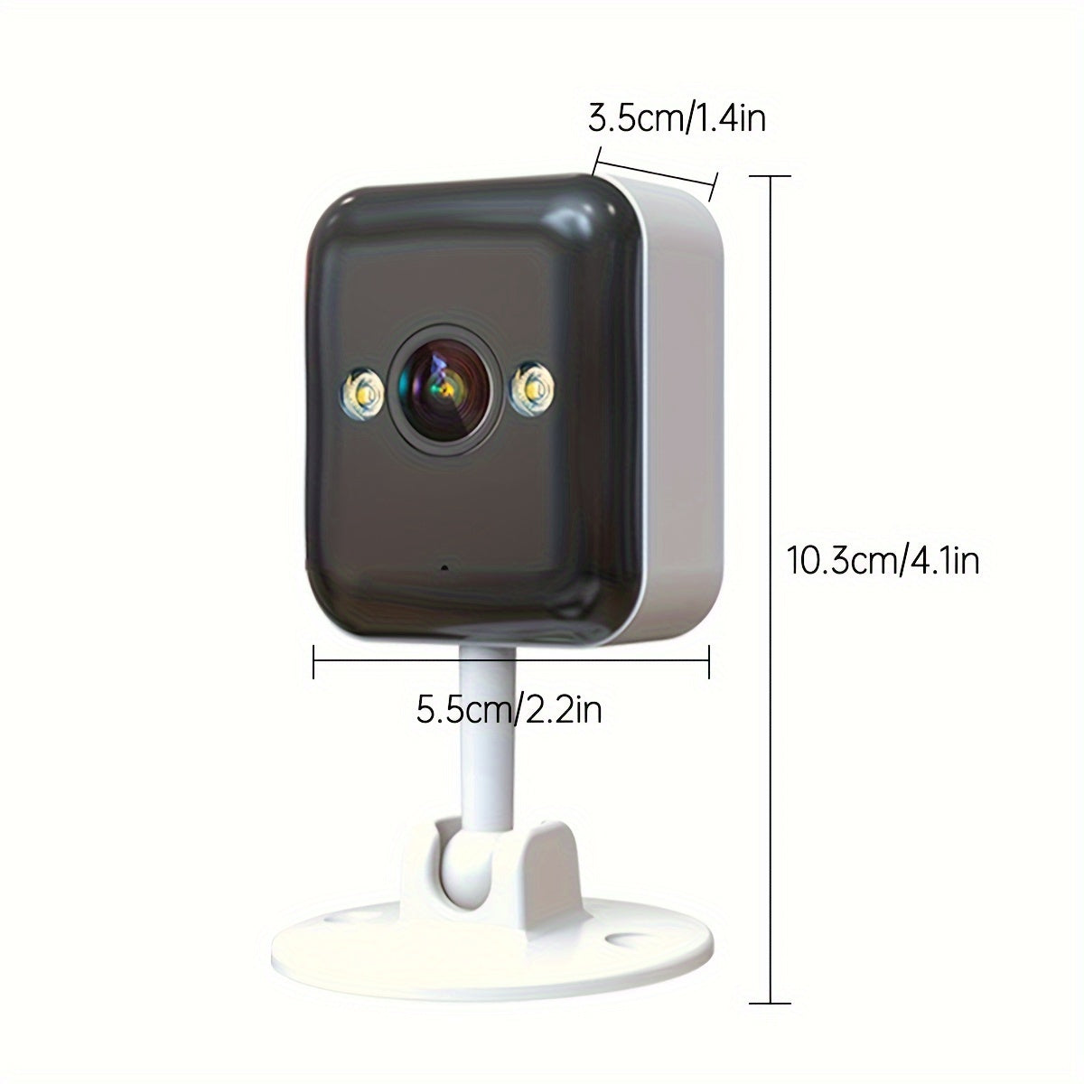 2pcs 1080P HD Wireless Security Cameras with Smart AI Detection, Spotlight, Color Night Vision, WiFi Connectivity, Cloud/SD Storage, Two-Way Audio - USB Powered, Wall Mountable for Home Safety, Wireless Outdoor Security Camer