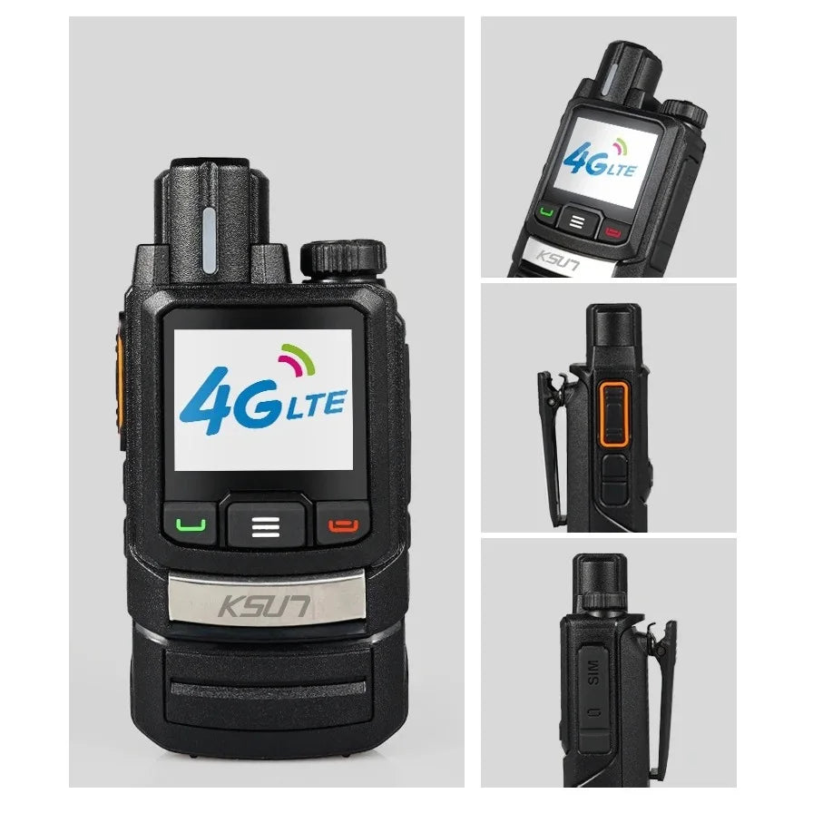 Andriod 8.1 Walkie Talkie For Newest Zello GLOBAL Radio Long Range 4G Network SIM Card Optional Mobile Radio POC KSUT ZL60