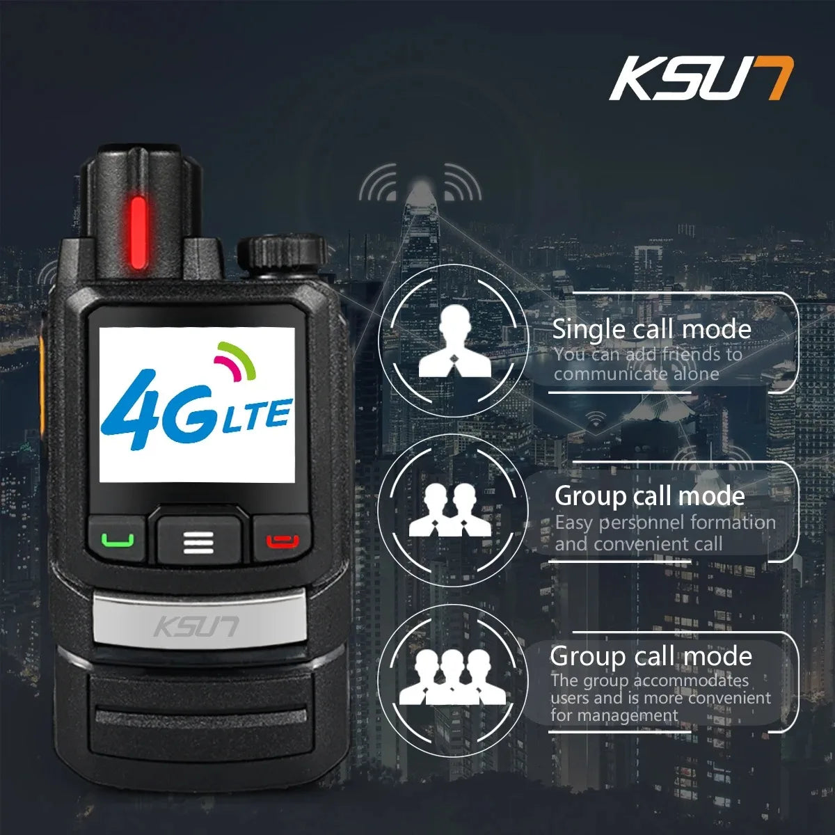 Andriod 8.1 Walkie Talkie For Newest Zello GLOBAL Radio Long Range 4G Network SIM Card Optional Mobile Radio POC KSUT ZL60