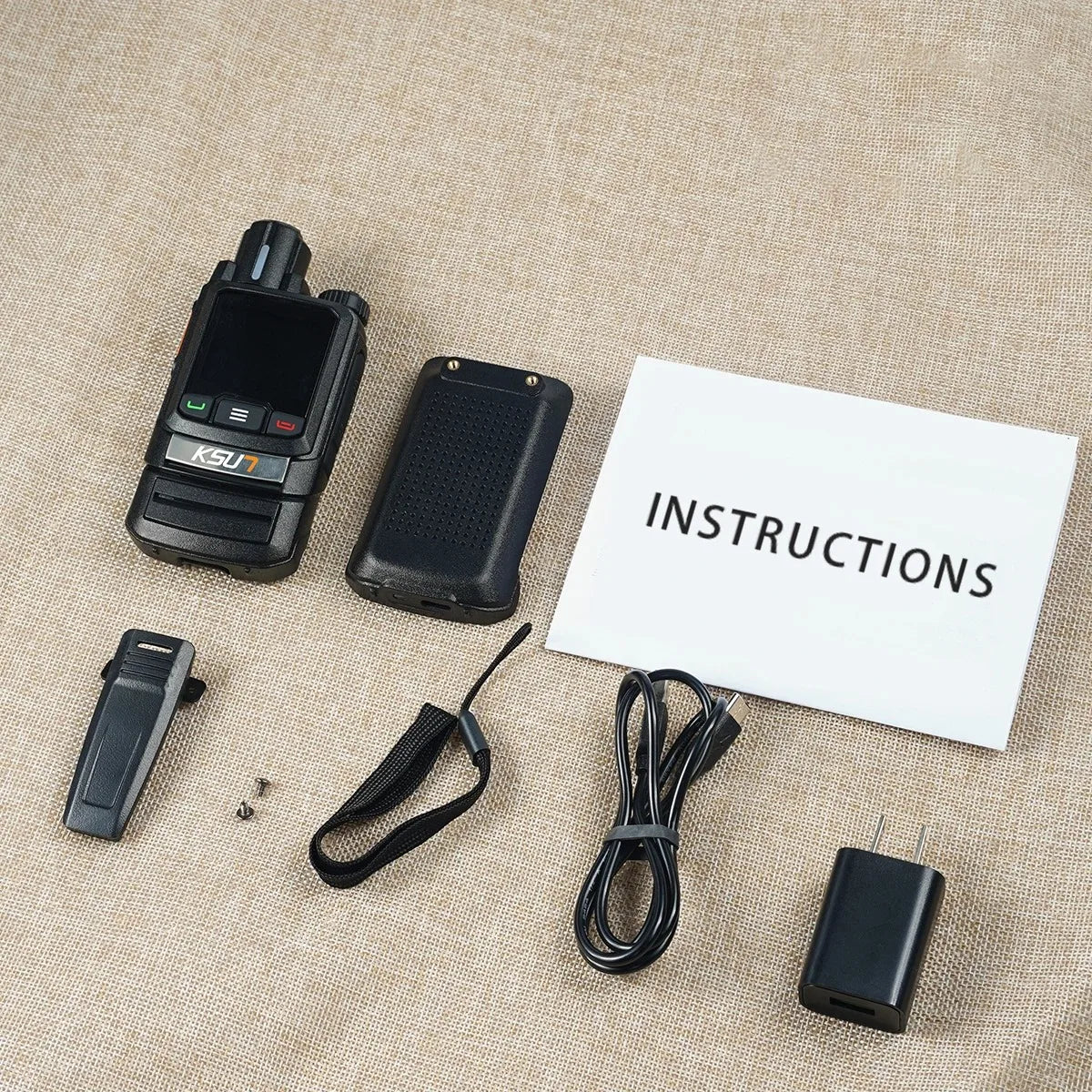Andriod 8.1 Walkie Talkie For Newest Zello GLOBAL Radio Long Range 4G Network SIM Card Optional Mobile Radio POC KSUT ZL60