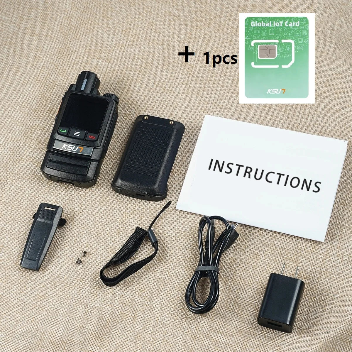 Andriod 8.1 Walkie Talkie For Newest Zello GLOBAL Radio Long Range 4G Network SIM Card Optional Mobile Radio POC KSUT ZL60