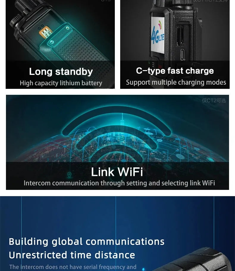 Andriod 8.1 Walkie Talkie For Newest Zello GLOBAL Radio Long Range 4G Network SIM Card Optional Mobile Radio POC KSUT ZL60