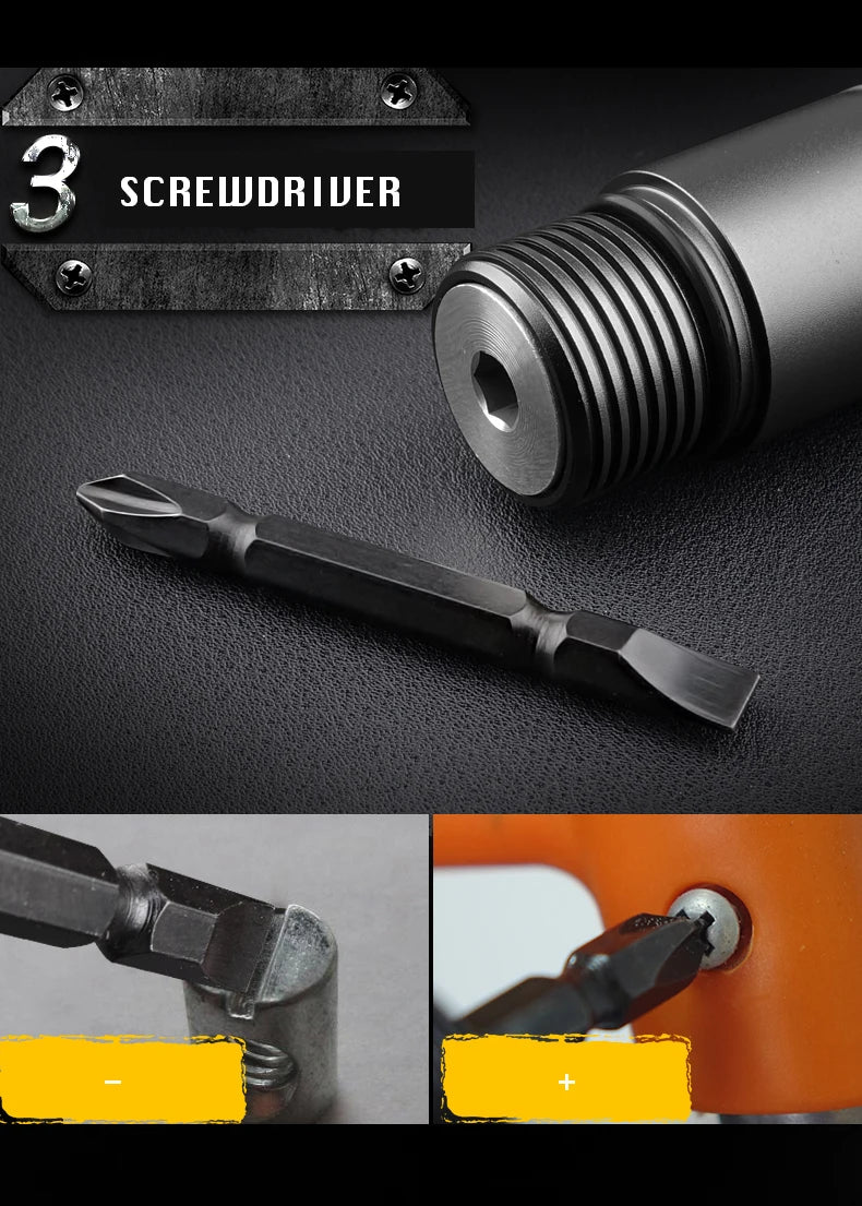 Multifunctional Camping Self Defense Stick, Outdoor Sports, Hiking Survival Tool, Walking Stick, Tactical Stick