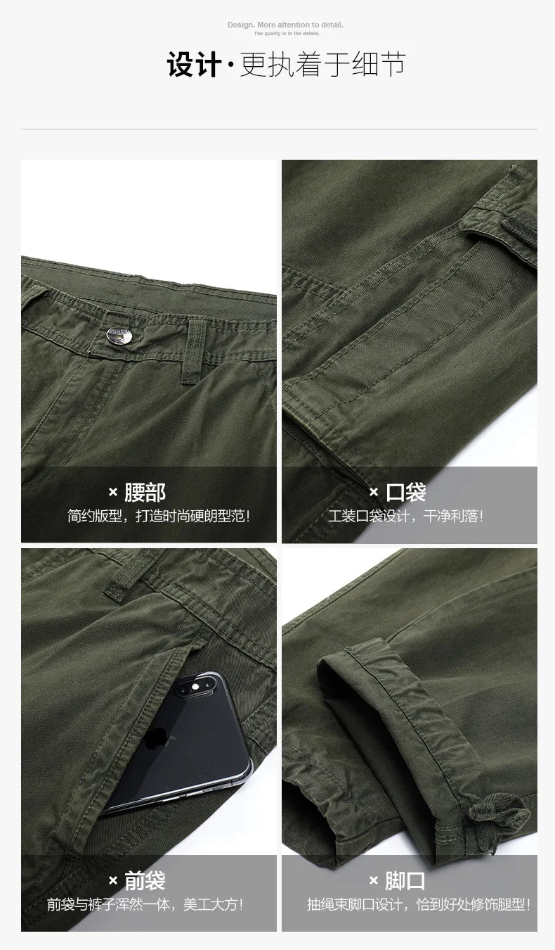 New Mens Tactical Pants Multiple Pocket Breathable Casual Pants Streetwear Army Urban Commuter Tacitcal Trousers Men Cargo Pants
