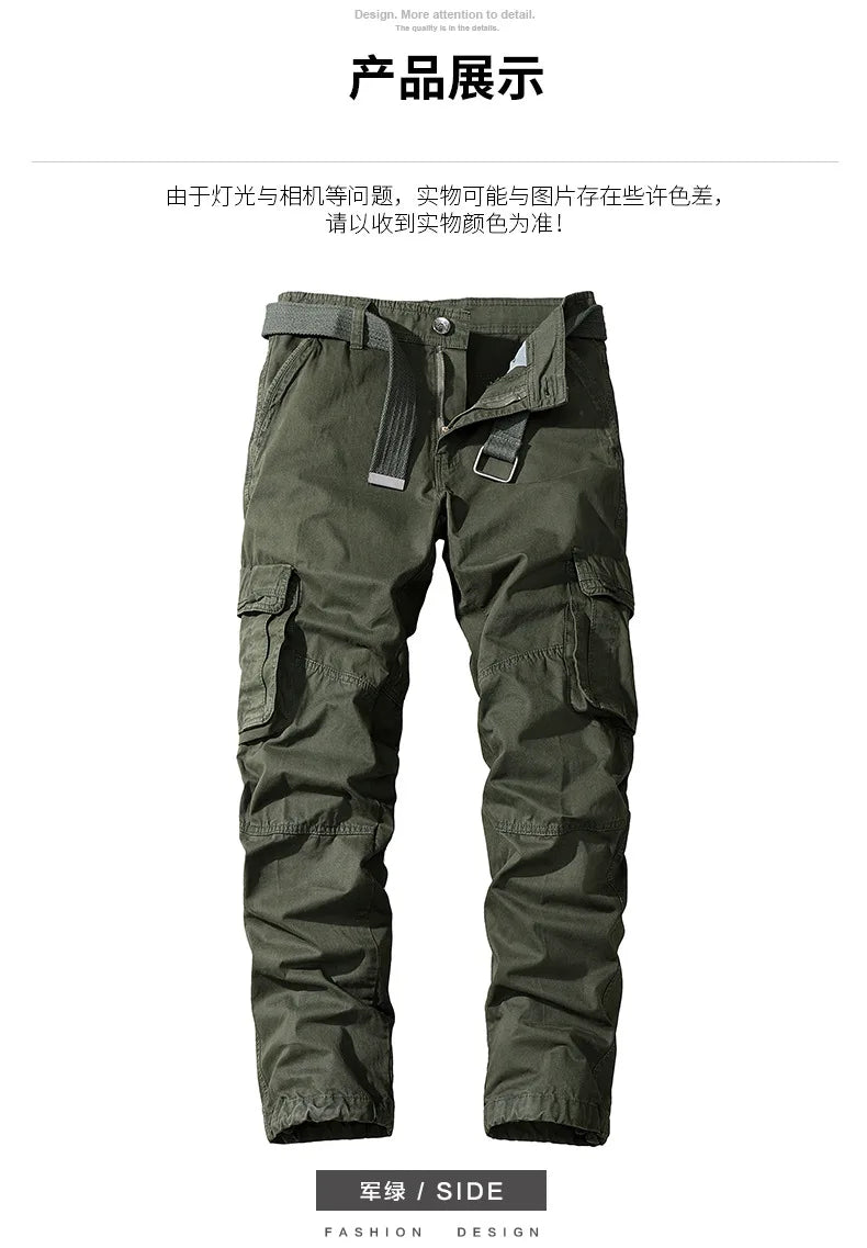 New Mens Tactical Pants Multiple Pocket Breathable Casual Pants Streetwear Army Urban Commuter Tacitcal Trousers Men Cargo Pants