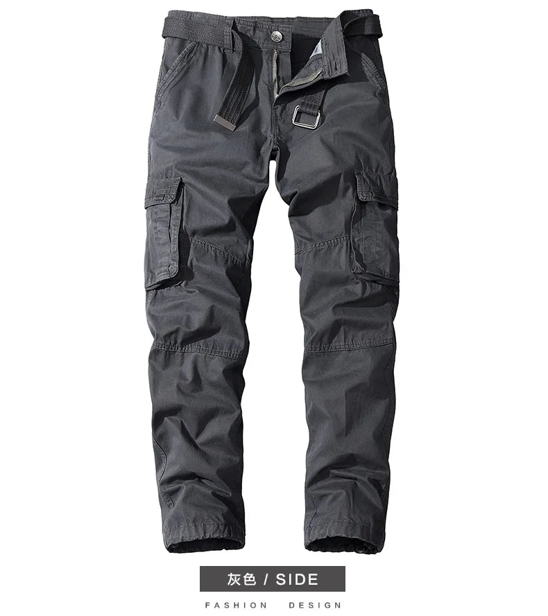 New Mens Tactical Pants Multiple Pocket Breathable Casual Pants Streetwear Army Urban Commuter Tacitcal Trousers Men Cargo Pants