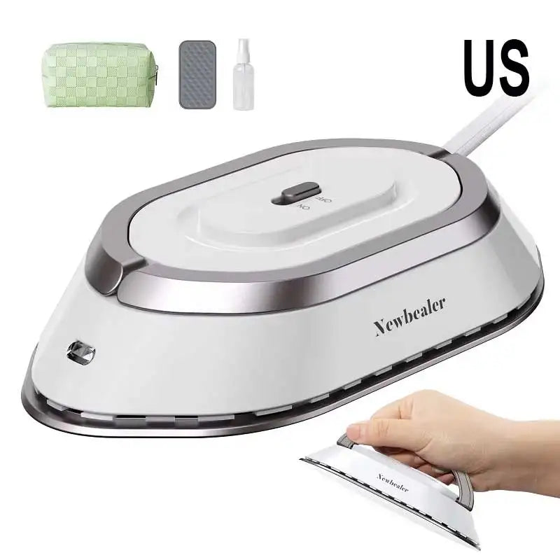 Travel Iron with Dual Voltage 120V/220V Handheld Mini Dry Iron for Clothes No Steam Non-Stick Ceramic Soleplate 30S Fast Heat