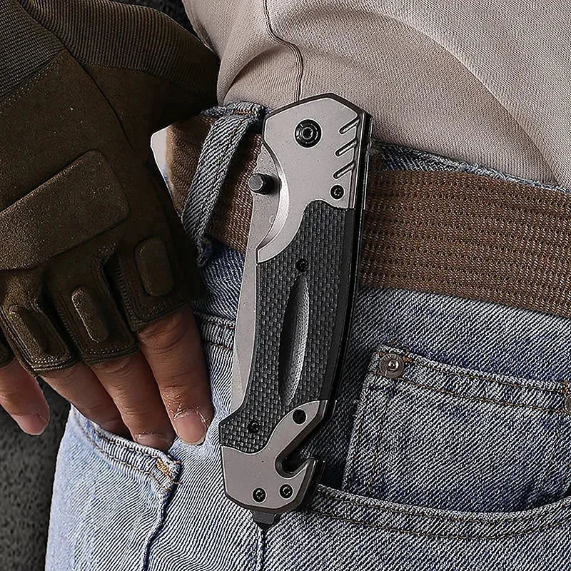 Convenient Sharp Survival Knife Multi Functional Folding Knife Outdoor Camping Hiking Wilderness Survival Knife Fishing Knife