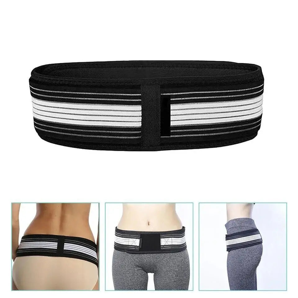 Lower Back Support Brace for Men and Women - Pelvic Support Belt - Trochanter Belt - Sciatica Pelvis Lumbar Hip Pain Relief
