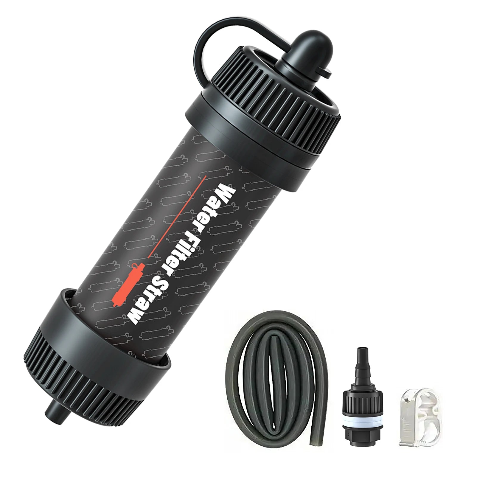 Outdoor Water Filter Straw Portable Water Purifier Survival Gear for Camping Hiking Backpacking Emergency Preparedness