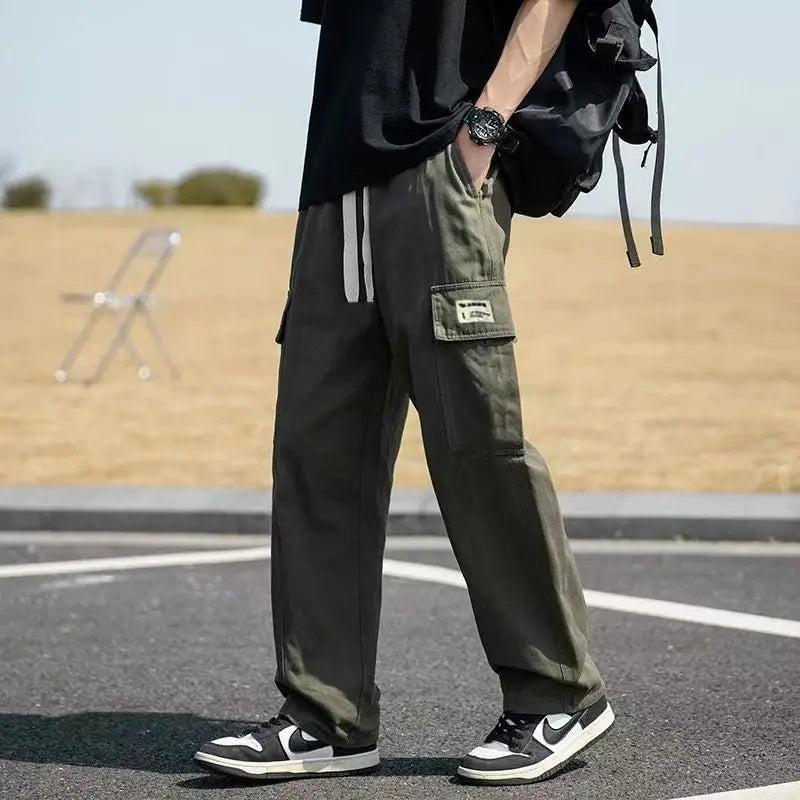 Men Cargo Tactical Pants Work Combat Multi-pockets Casual Training Trousers Overalls Clothing Joggers Hiking Mens Cargo Pant 1PC