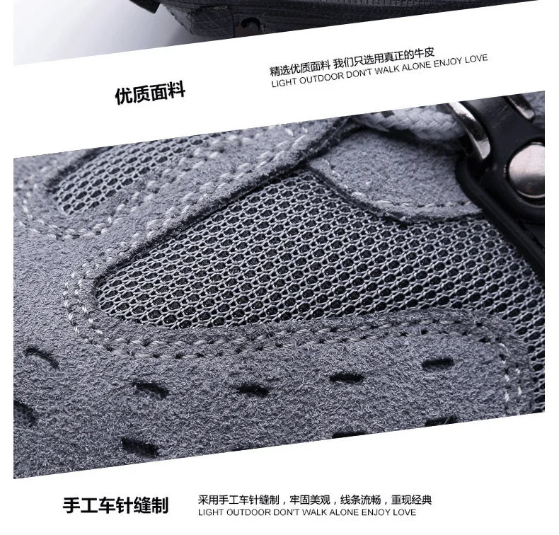 Hot Sale Brand Men Hiking Shoes Breathable Outdoor Mountain Trekking Shoes Men Climbing Hunting Sneakers Non-Slip Sport Footwear
