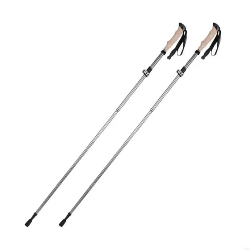 C4DE Trekking Poles for Hiking Walking Light Weight Hiking Stick with Lock and Comfortable Grip Walking Stick for Men Women