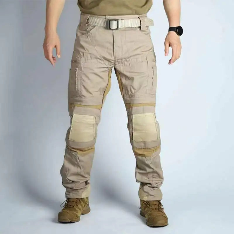 Tactical Casual Pants Mens Waterproof Cargo Trousers Outdoor Multi-Pocket Military Pants Male Hiking Wear-resisting Trousers