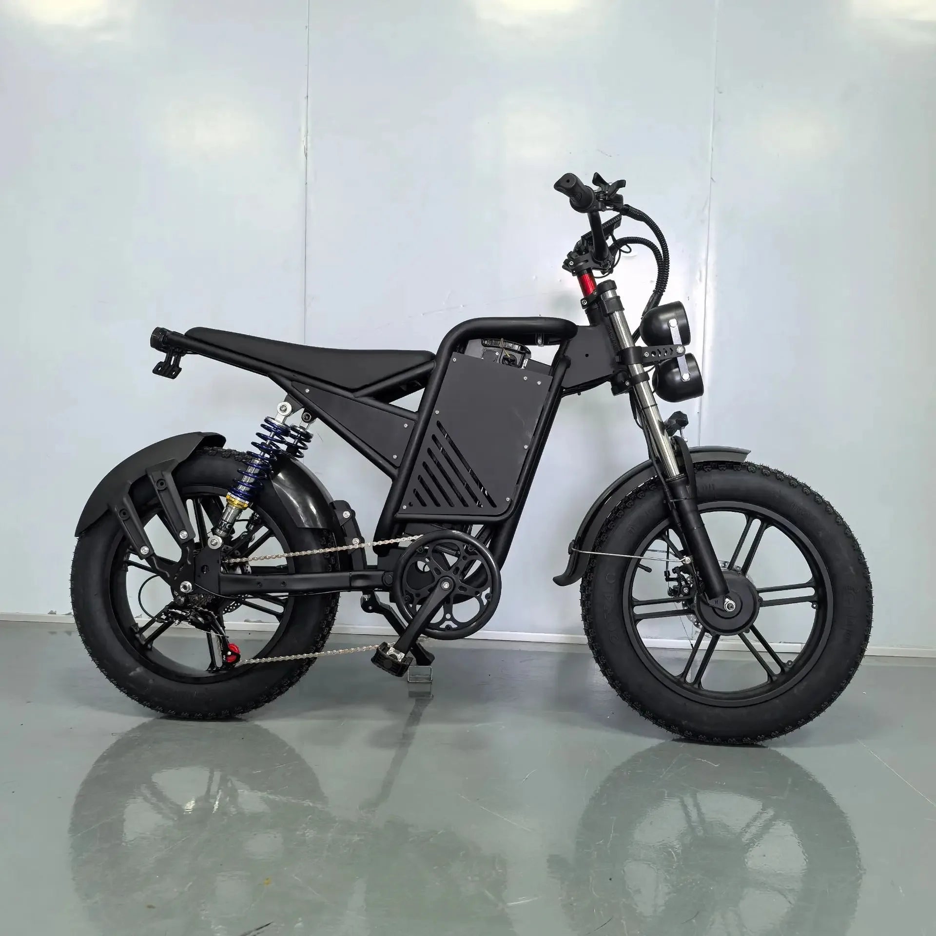 E-bike 20-inch double shock absorber, 1500W 48V 30AH endurance electric bicycle，leisure and entertainment off-road electric bike
