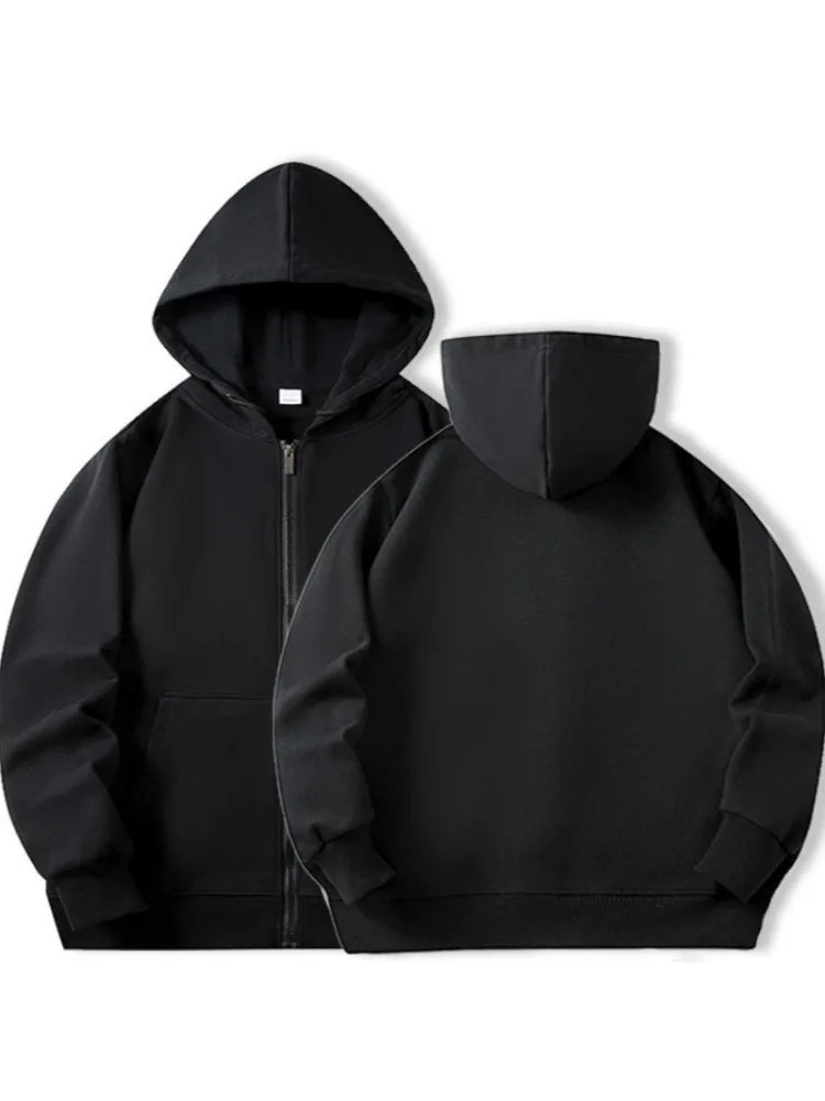 Fashion Casual Black Gray Blue Zipper Hoodie Hip Hop Street Wear Sweatshirts Skateboard Men/Woman Pullover Hoodies Male Hoodie