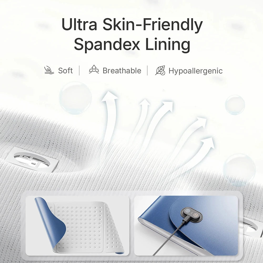 Red Light Therapy Pad 660nm 850nm for Whole Body Relief, Large 30x12inch Mat with Timer - L7 Tri-Chip Near Infrared Light