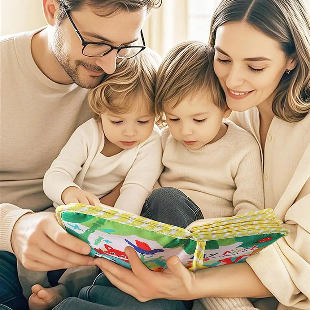 Fabric Memory album Soft Cloth Cartoon Baby Photo Family Memory Album Book DIY Cloth Photo Album Handmade Keepsake Gift
