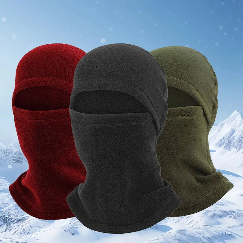 Balaclava Full Face Mask Winter Thermal Fleece Scarf Helmet Caps Motorcycle Cycling Hood Liner Sports Running Neck Warmer Hats