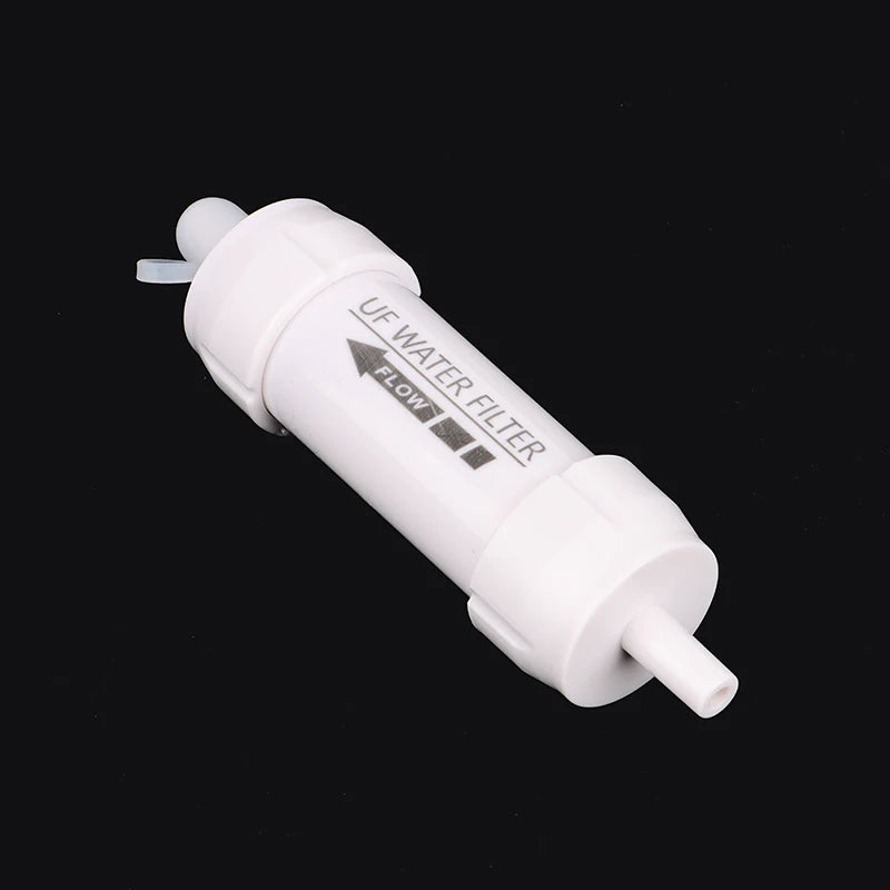 Personal Water Filter Survival Straw , 0.01 Micron Ultra-Filtration UF Membrane, Reusable Outdoor Portable Water Purifier
