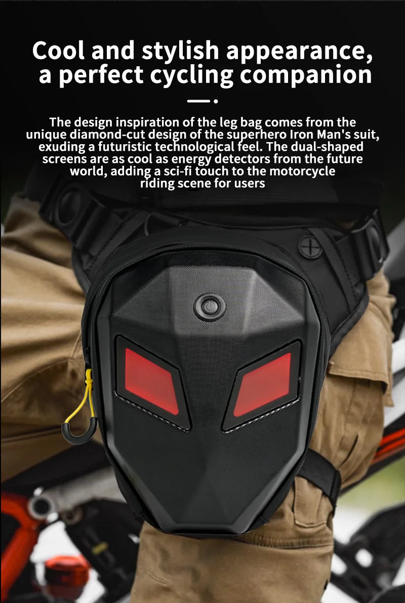 LED Riding Leg Bag Motorcycle Bike DIY pixel screen Single Cross Shoulder Waterproof Outdoor bag Loy Traveler S7-1 FireEye S8-1