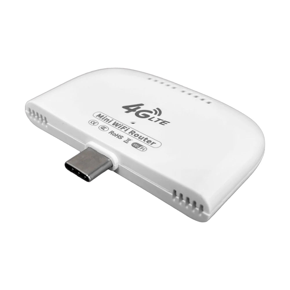 4G LTE Mini WiFi Router with USB Adapter Wireless Mobile Router Hotspot 4G LTE WiFi Modem Router for Home Office Travel Camping