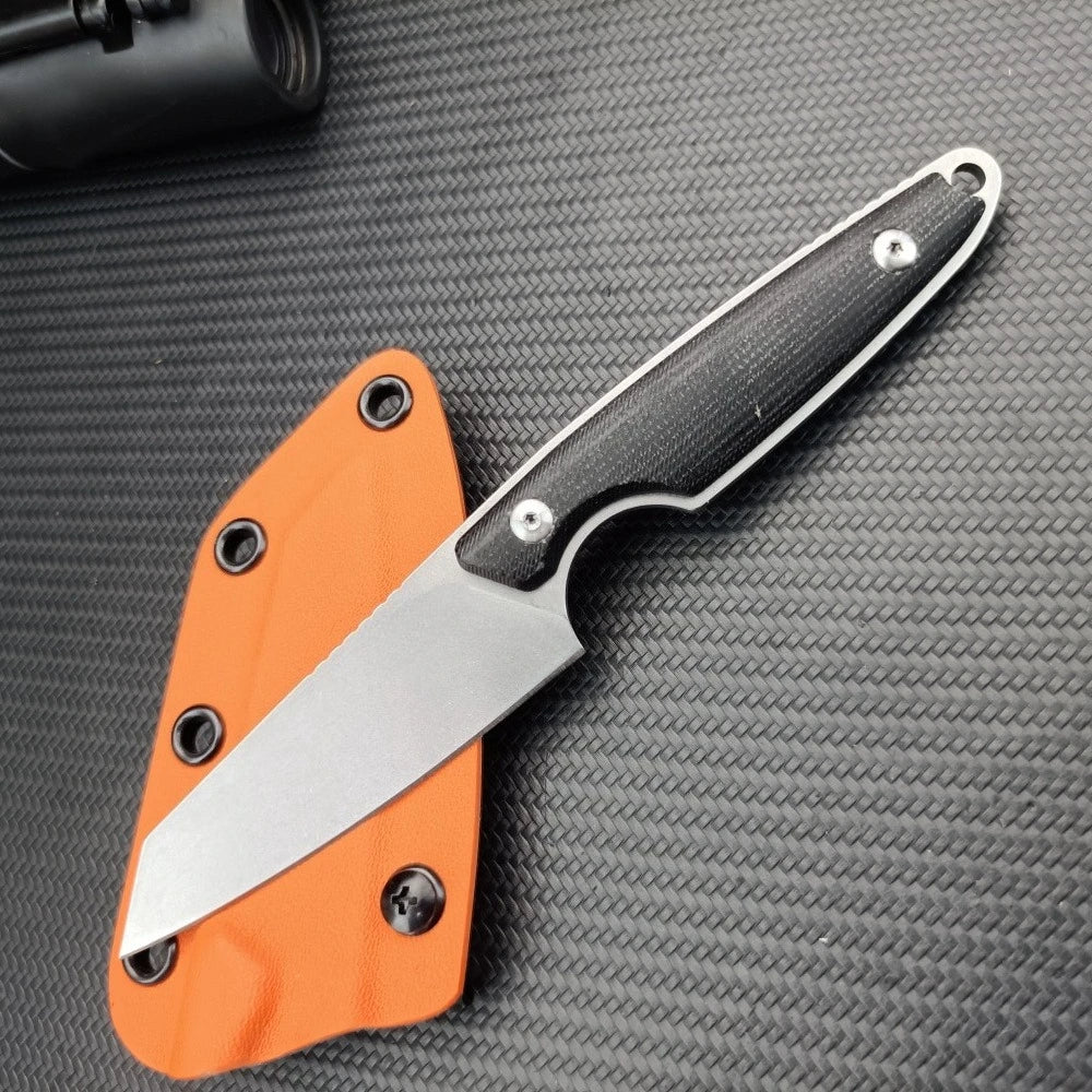 High Quality Outdoor Survival Straight Knife with K Sheath Multi-functional Wilderness Defense Tactical Hunting EDC Utility Tool