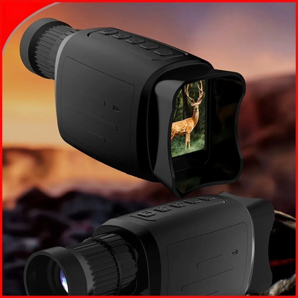16X HD Digital Night Vision Monocular - 200M Viewing Range, IR Infrared, Photo Capture, for Hunting Outdoor Surveillance