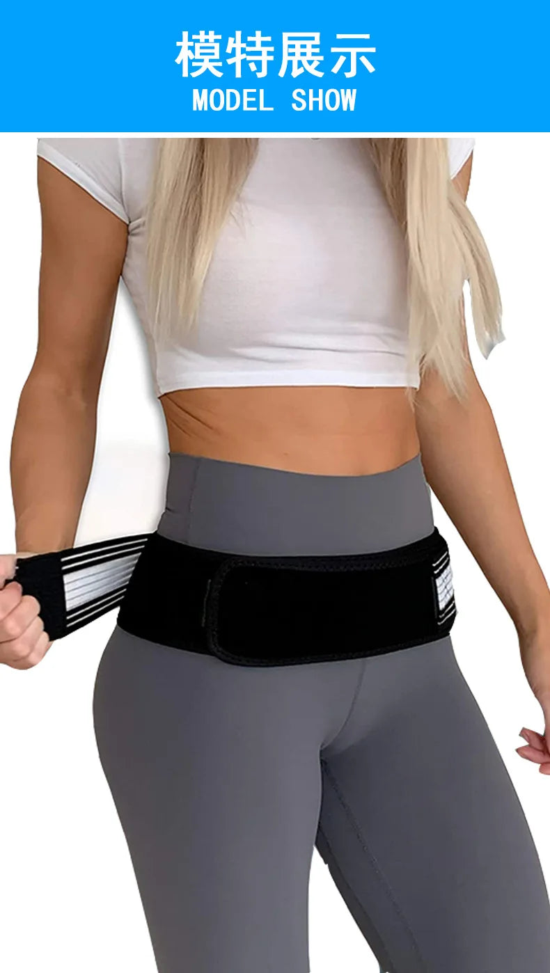 Sacroiliac SI Joint Hip Belt Lower Back Support-Hip Braces for Hip Pain Pelvic Support Belt Sciatica Pelvis Lumbar Pain Relief