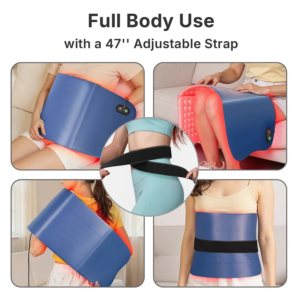 Red Light Therapy Pad 660nm 850nm for Whole Body Relief, Large 30x12inch Mat with Timer - L7 Tri-Chip Near Infrared Light
