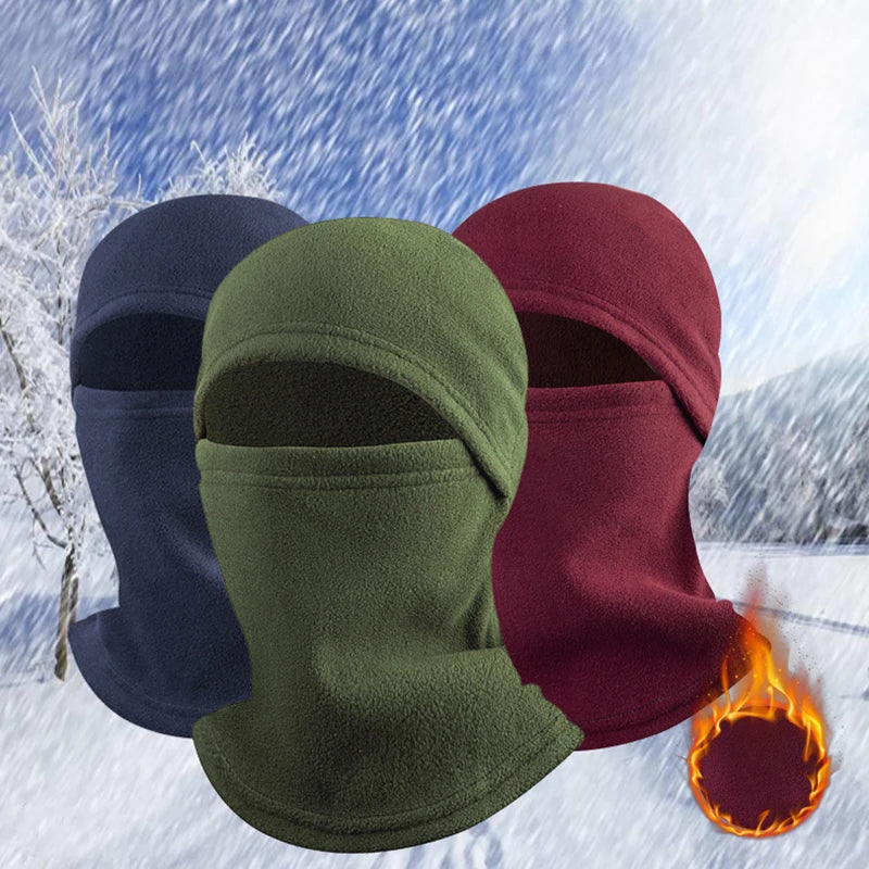Balaclava Full Face Mask New Winter Thermal Fleece Warmer Motorcycle Cycling Hood Liner Sports Running Neck Warmer Men Women's