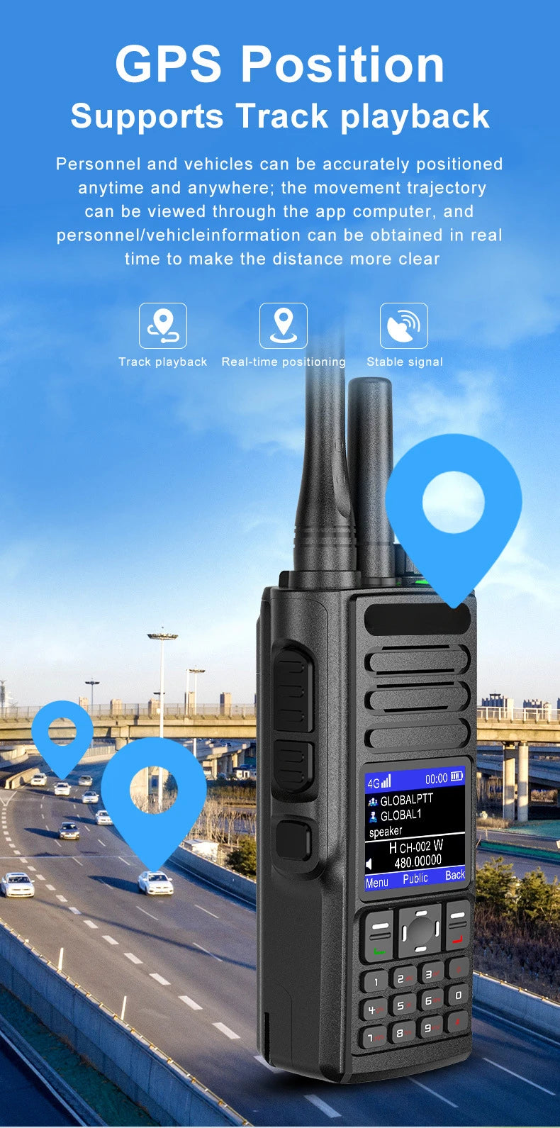 4G Digital Walkie Talkie, Dual Mode, Analog, High Power, 10W Cross-border, unlimited Distance