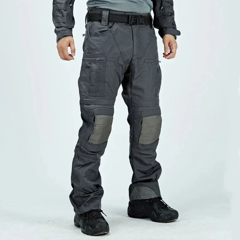Tactical Casual Pants Mens Waterproof Cargo Trousers Outdoor Multi-Pocket Military Pants Male Hiking Wear-resisting Trousers