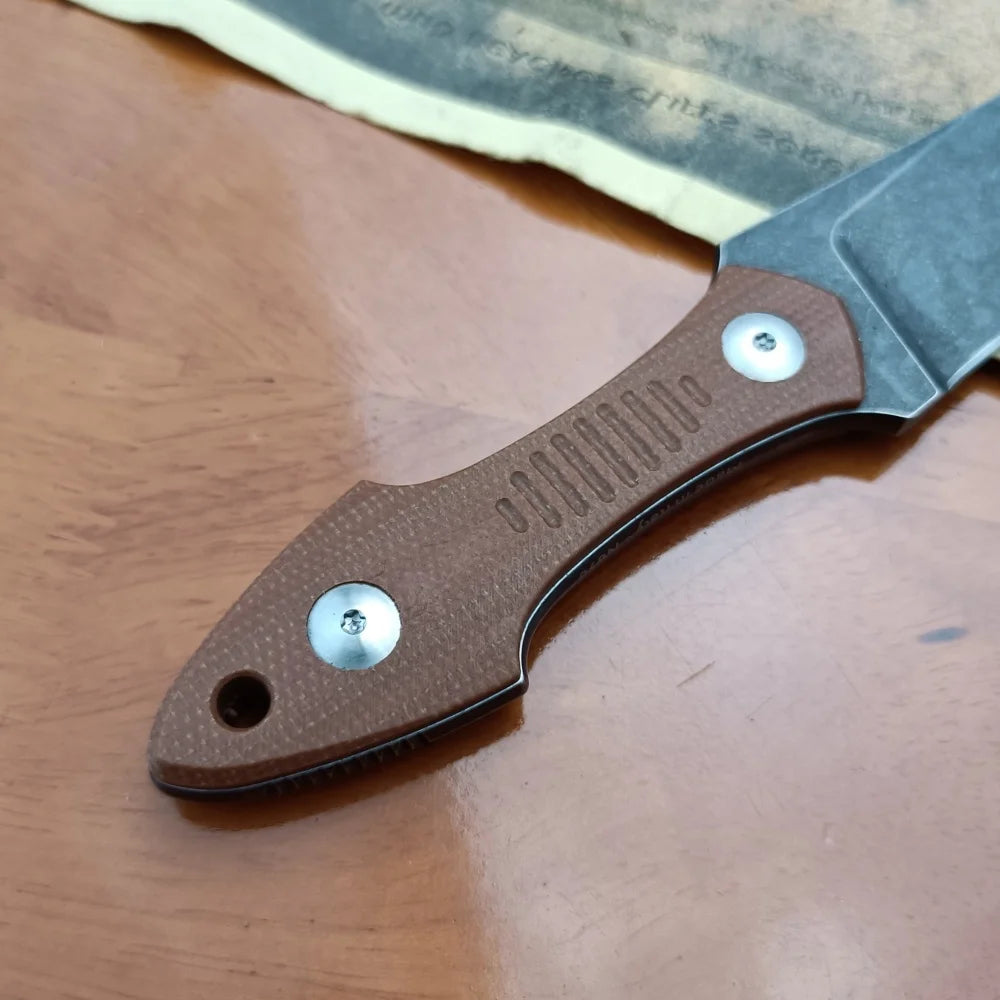 Durable High-hardness Outdoor Survival Mini Straight Knife Survival Defense Rescue EDC Tool Portable Multi-purpose Cutting Knife