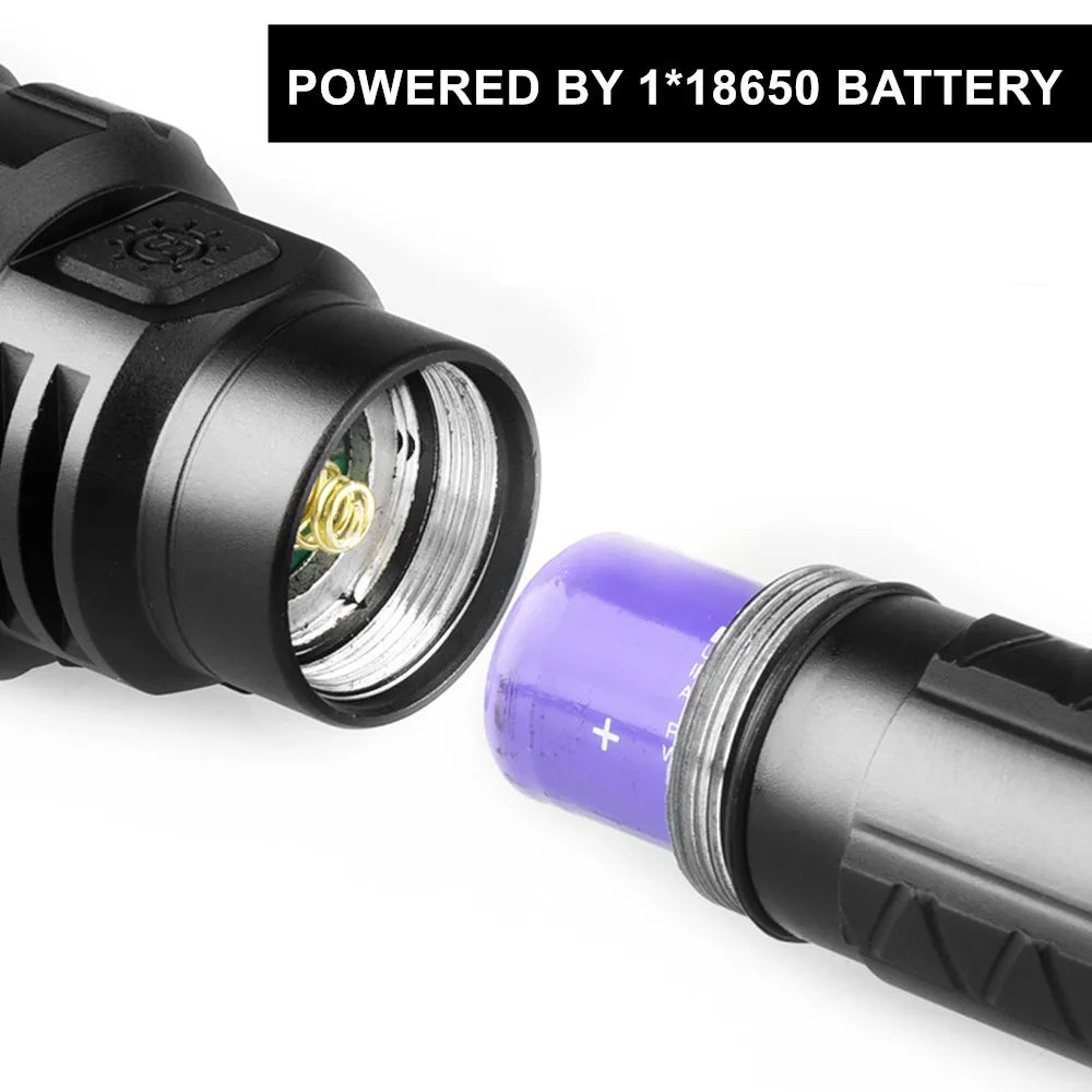 LED Tactical Hunting Flashlight USB Rechargeable Waterproof Torch Lamp Professional Shooting Night Scout Lights Set