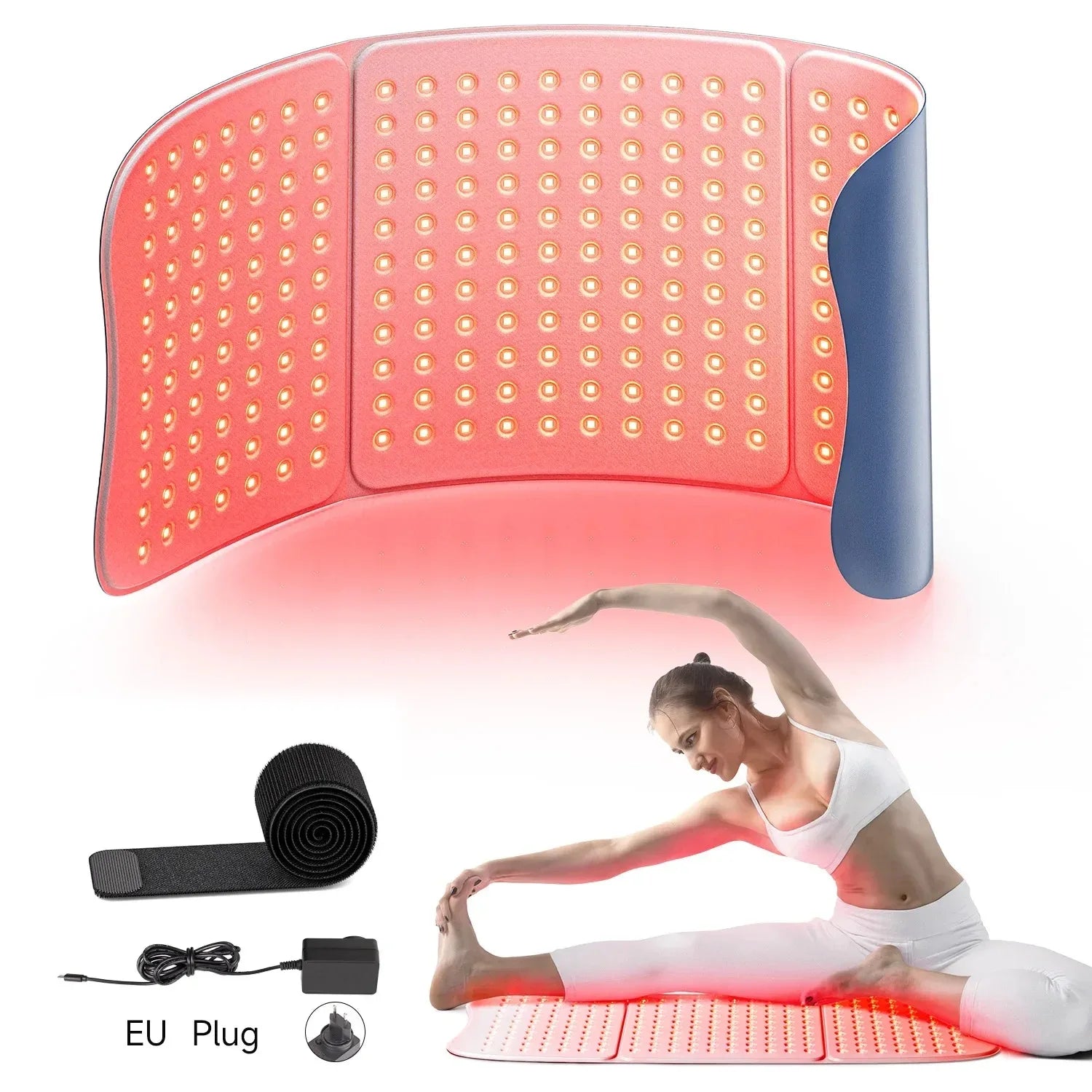 Red Light Therapy Pad 660nm 850nm for Whole Body Relief, Large 30x12inch Mat with Timer - L7 Tri-Chip Near Infrared Light