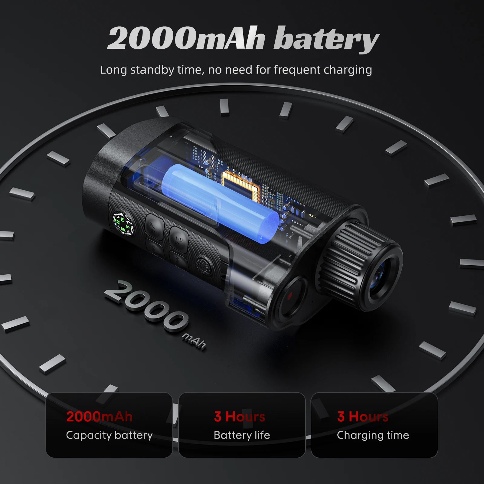 1080P Monocular Infrared Night Vision Device 10X Zoom Day Night Use Photo Video 800M Full Dark Viewing For Hunting Boating