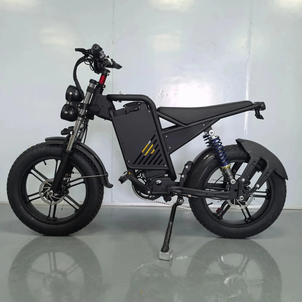 E-bike 20-inch double shock absorber, 1500W 48V 30AH endurance electric bicycle，leisure and entertainment off-road electric bike