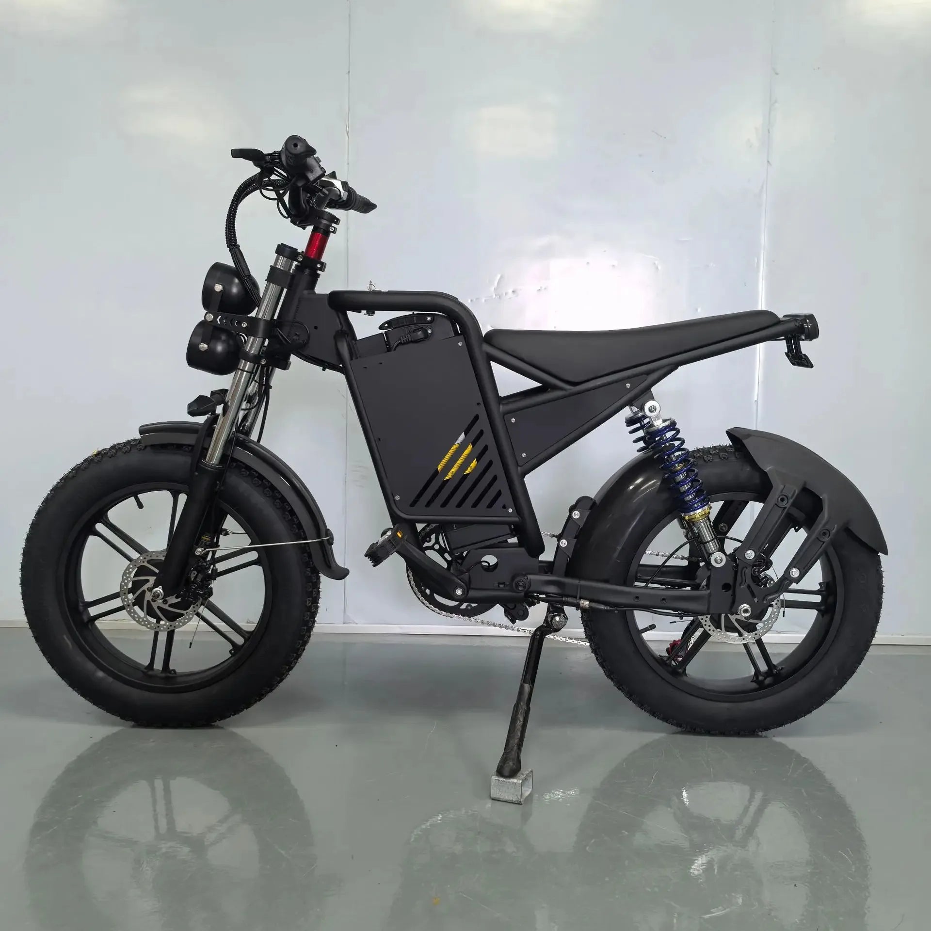 E-bike 20-inch double shock absorber, 1500W 48V 30AH endurance electric bicycle，leisure and entertainment off-road electric bike