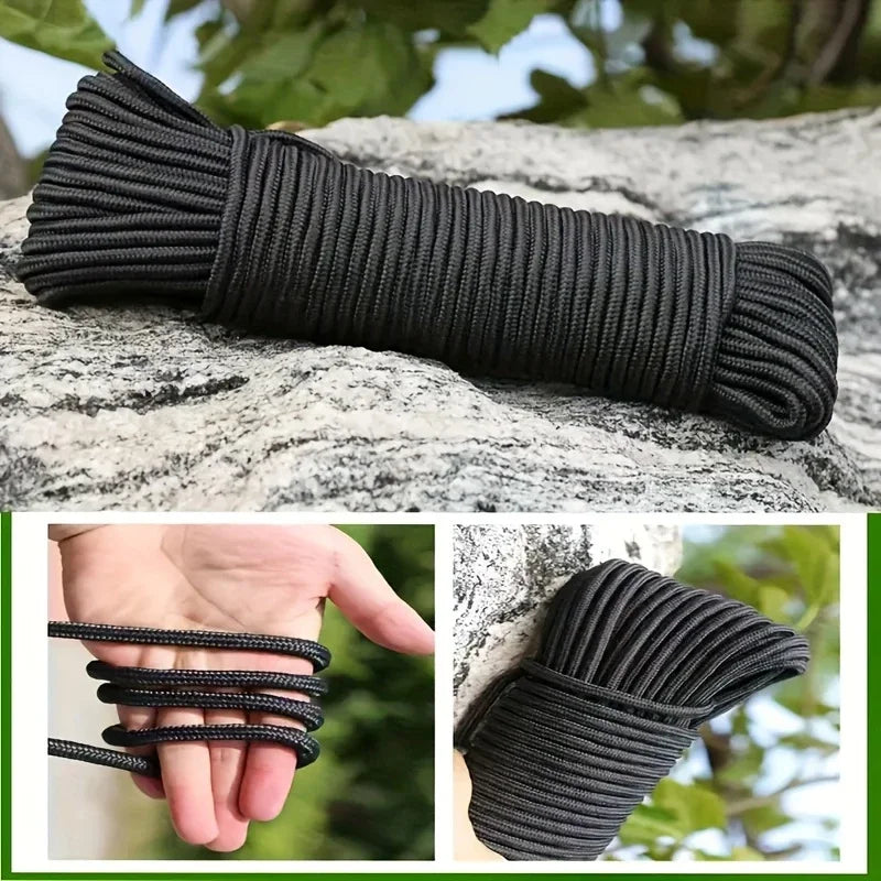 10/30meter Nylon Rope - Durable Nylon,Multi-Functional for Camping,DIY Making,and Outdoor Accessories,Camping Gear