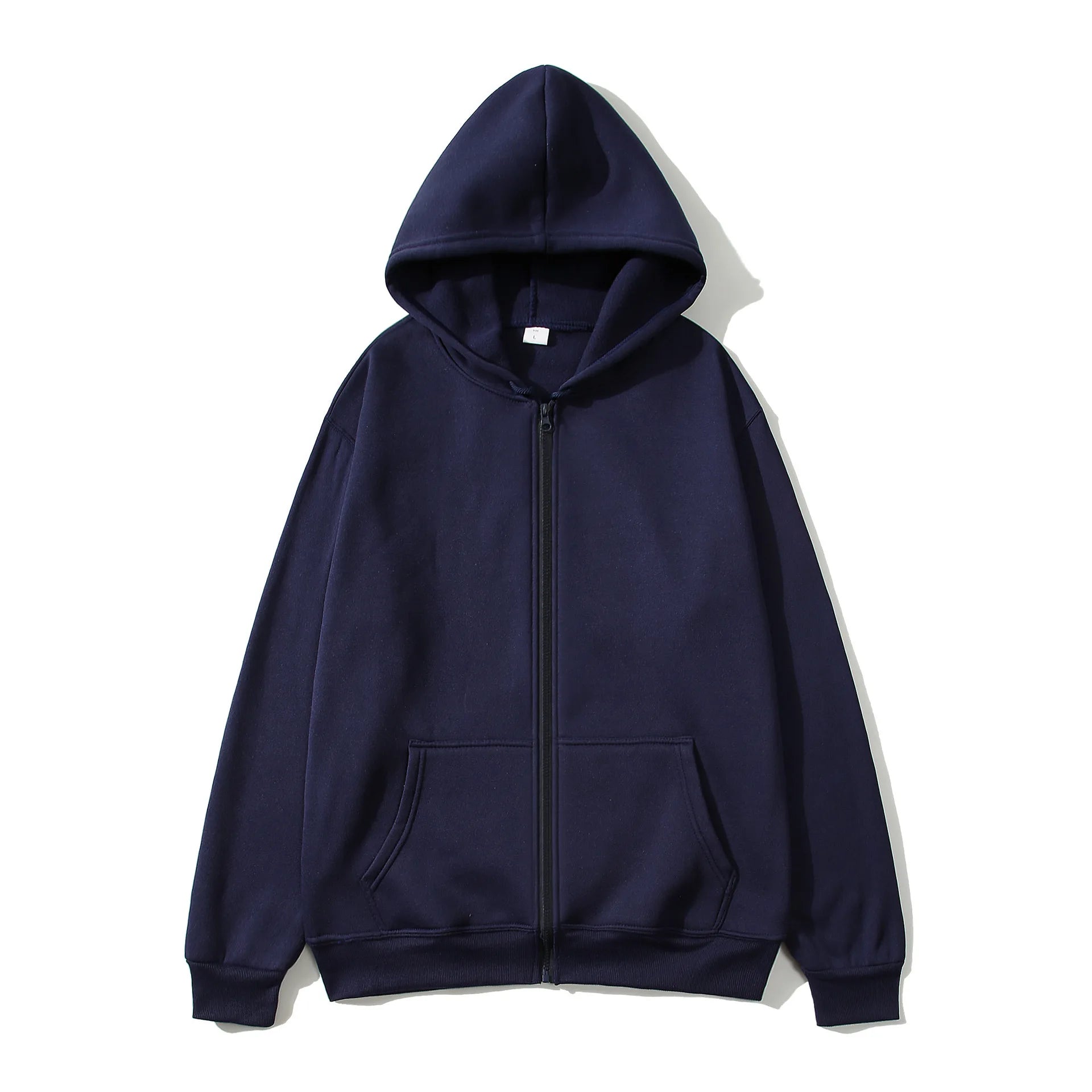 Fashion Casual Black Gray Blue Zipper Hoodie Hip Hop Street Wear Sweatshirts Skateboard Men/Woman Pullover Hoodies Male Hoodie
