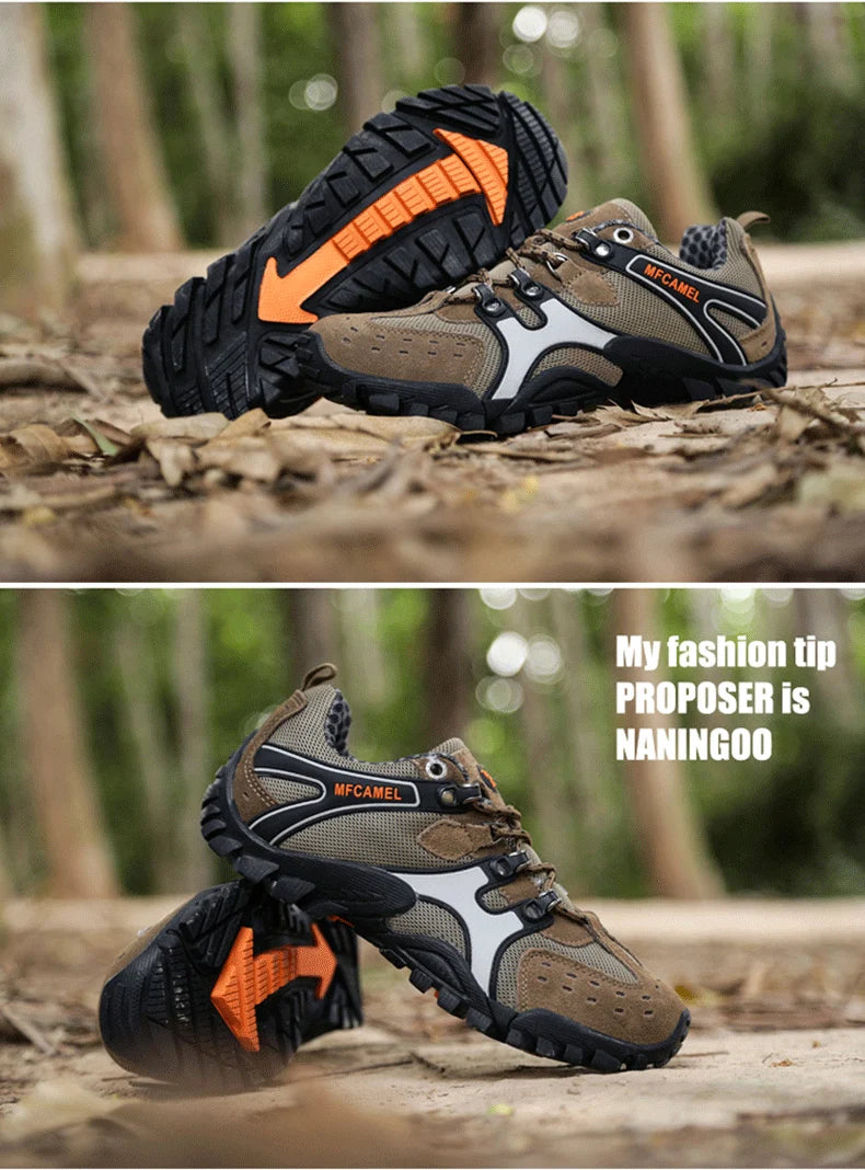 Hot Sale Brand Men Hiking Shoes Breathable Outdoor Mountain Trekking Shoes Men Climbing Hunting Sneakers Non-Slip Sport Footwear