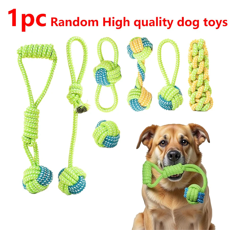 Durable training interactive dog rope toy, suitable for dog play and interaction. Dog toy set, multifunctional teething rope
