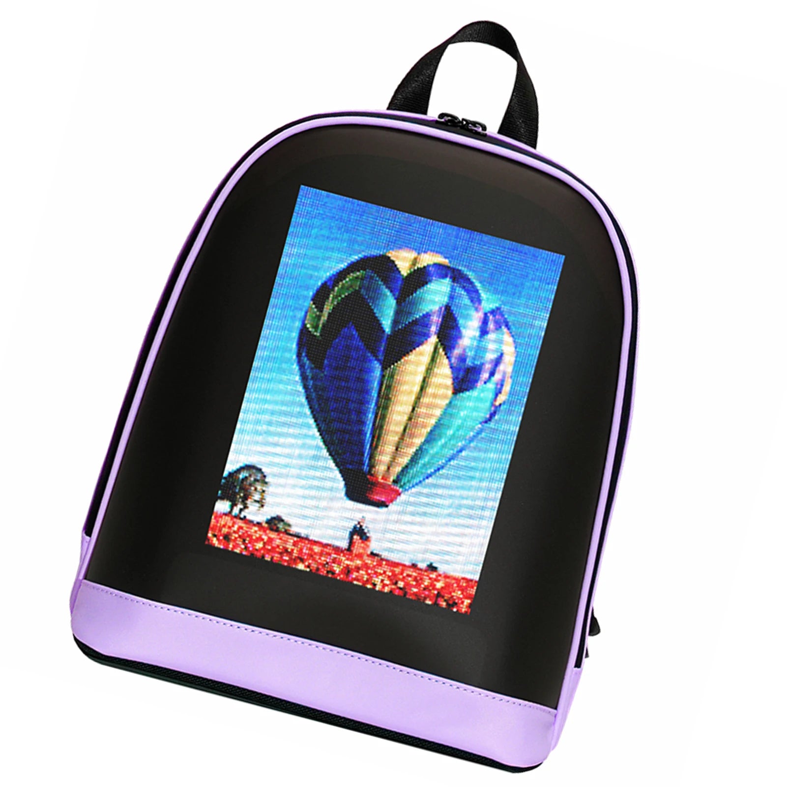 LED Backpack Smart Screen Outdoor Travel Bag with BT App Control and High-Clear Display DIY for Entertainment Display