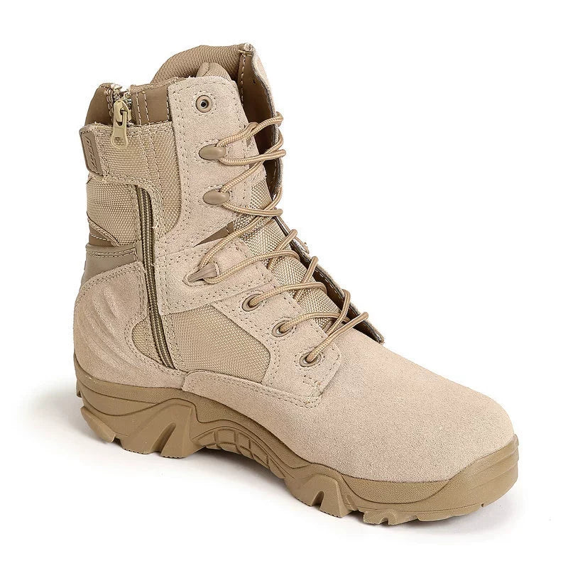 Climbing Outdoor Mens Work Safety Boots Camouflage Desert Boots Combat Training Shoes Outdoor Hiking Boots