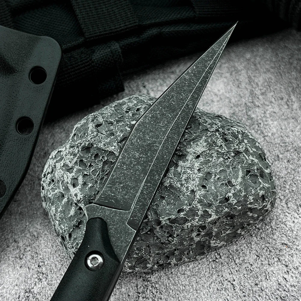 Multi-Purpose Wilderness Survival Adventure Straight Knife Portable Outdoor Camping Hunting Self Defense Utility Pocket Knife