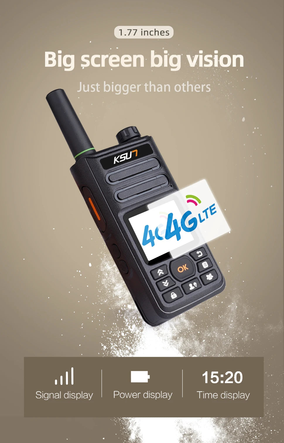 Long Range Walkie Talkie 4g Network  Android Internet Wifi Compatible With ZELLO App 100KM Global POC Radio Station KSUN ZL10