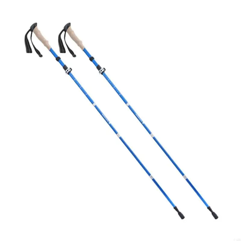 C4DE Trekking Poles for Hiking Walking Light Weight Hiking Stick with Lock and Comfortable Grip Walking Stick for Men Women