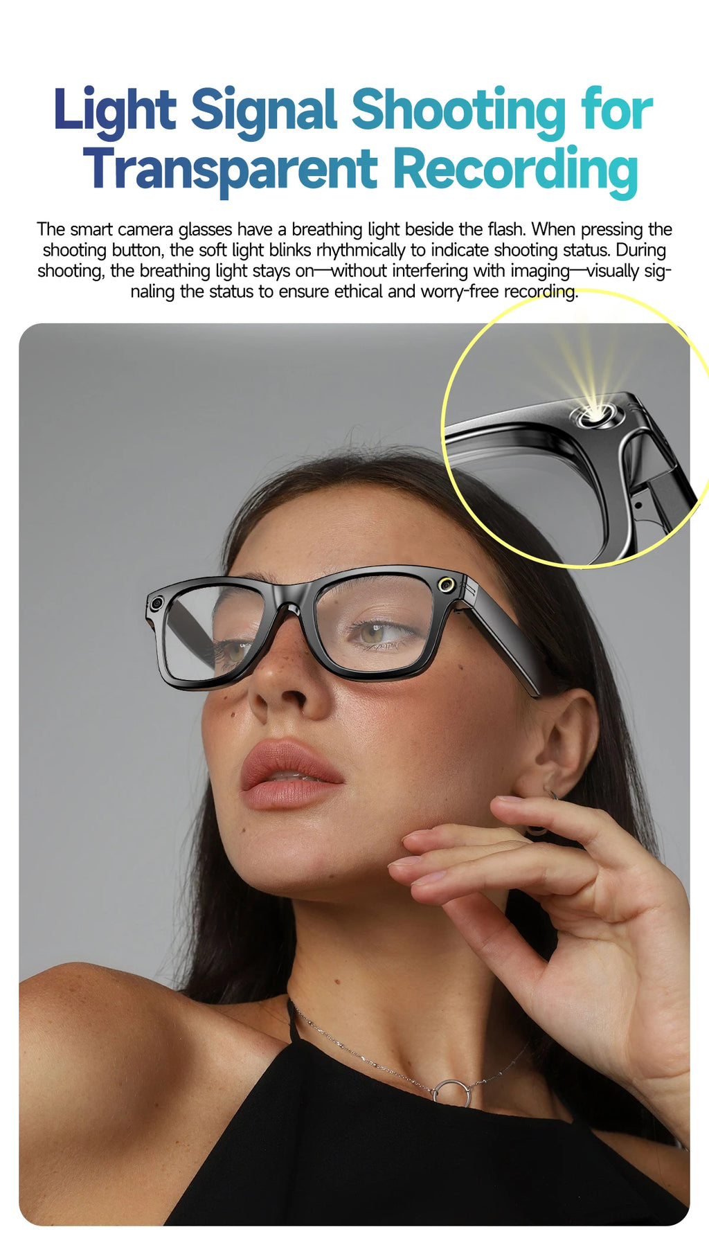 AI Smart Glasses 8K HD Photochromic Multifunction Translate Camera Glasse Bluetooth Call Voice Assistant Music Player Sunglasses